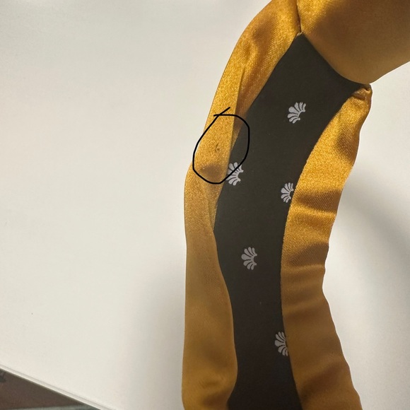 Lele Sadoughi Golden Rod Silk Knotted Headband - Picture 2 of 5